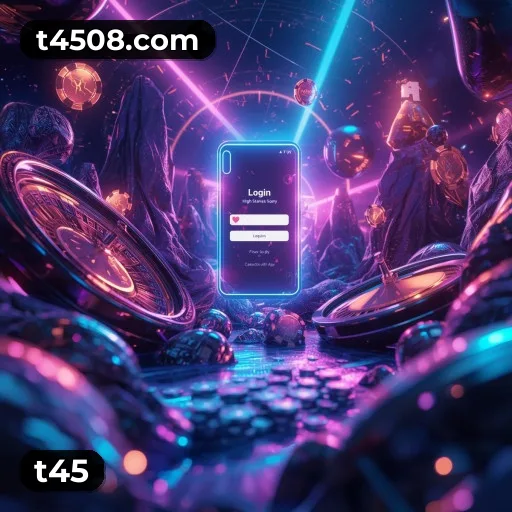 Aplicativo móvel t45 para iOS e Android